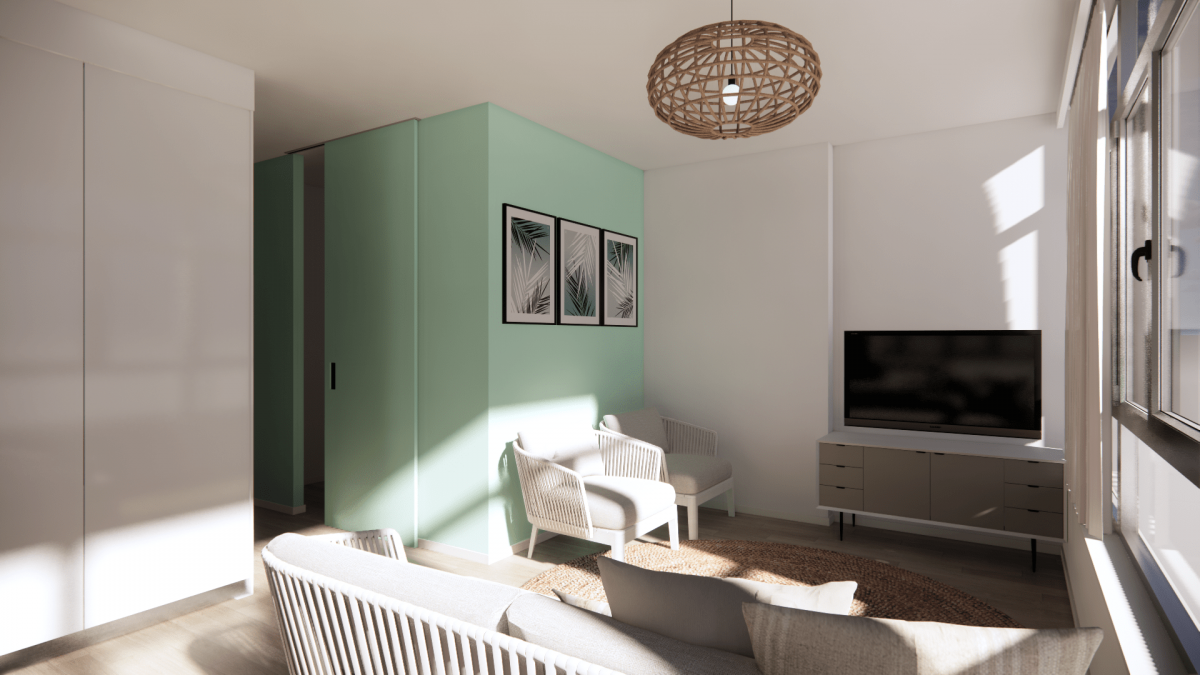 INFOGRAFIA - Reforma interior de apartamento - Playa de las canteras