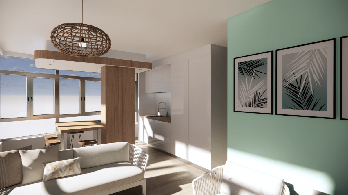 INFOGRAFIA - Reforma interior de apartamento - Playa de las canteras